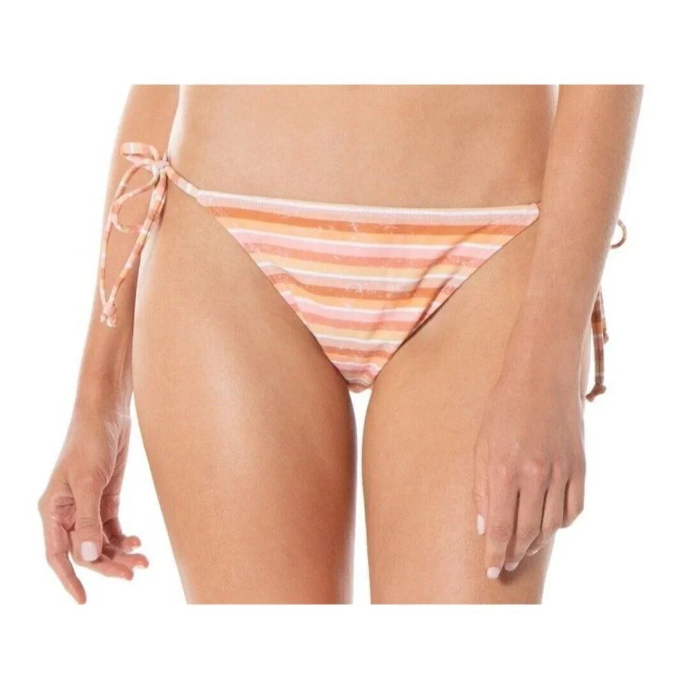 C&C California Juniors Striped Side-Tie String Bikini Bottom. Size Medium. NWT.
